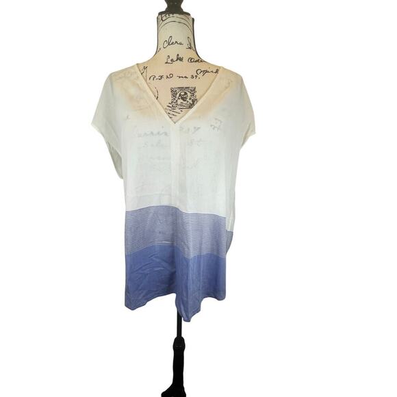 NEW J.CREW DOLMAN TUNIC SHIRT SZ XL RELAXED FIT COASTAL CHIC - Picture 3 of 15